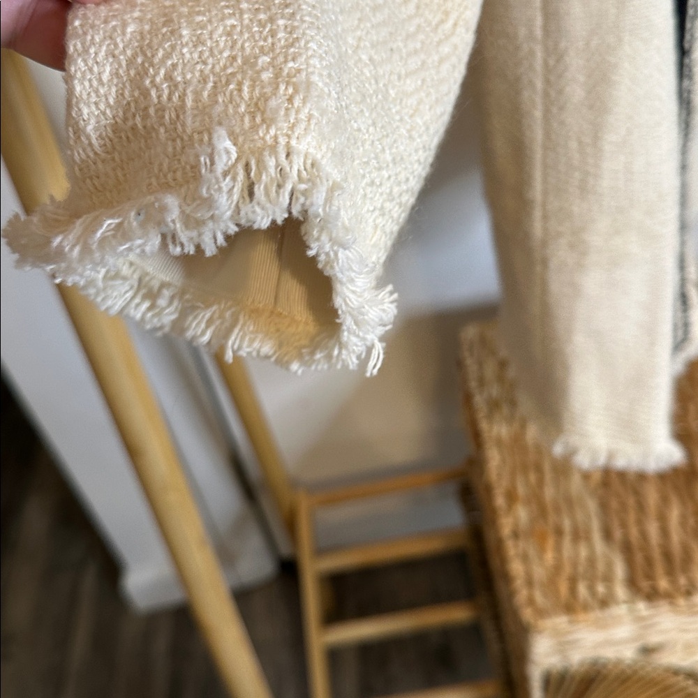 Chico’s Cream Cardigan with Black Accents size large - Picture 2 of 12